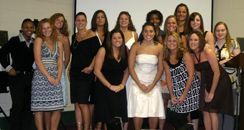The Lady Wildcats enjoyed the evening at thier annual basketball banquet.